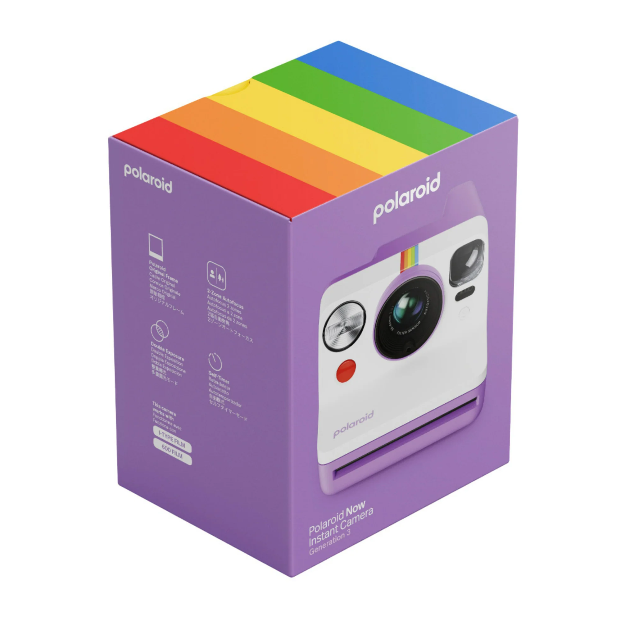 Polaroid Now Generation 3 Analog Instant Camera with Two-Lens Autofocus System (Purple) - Image 6