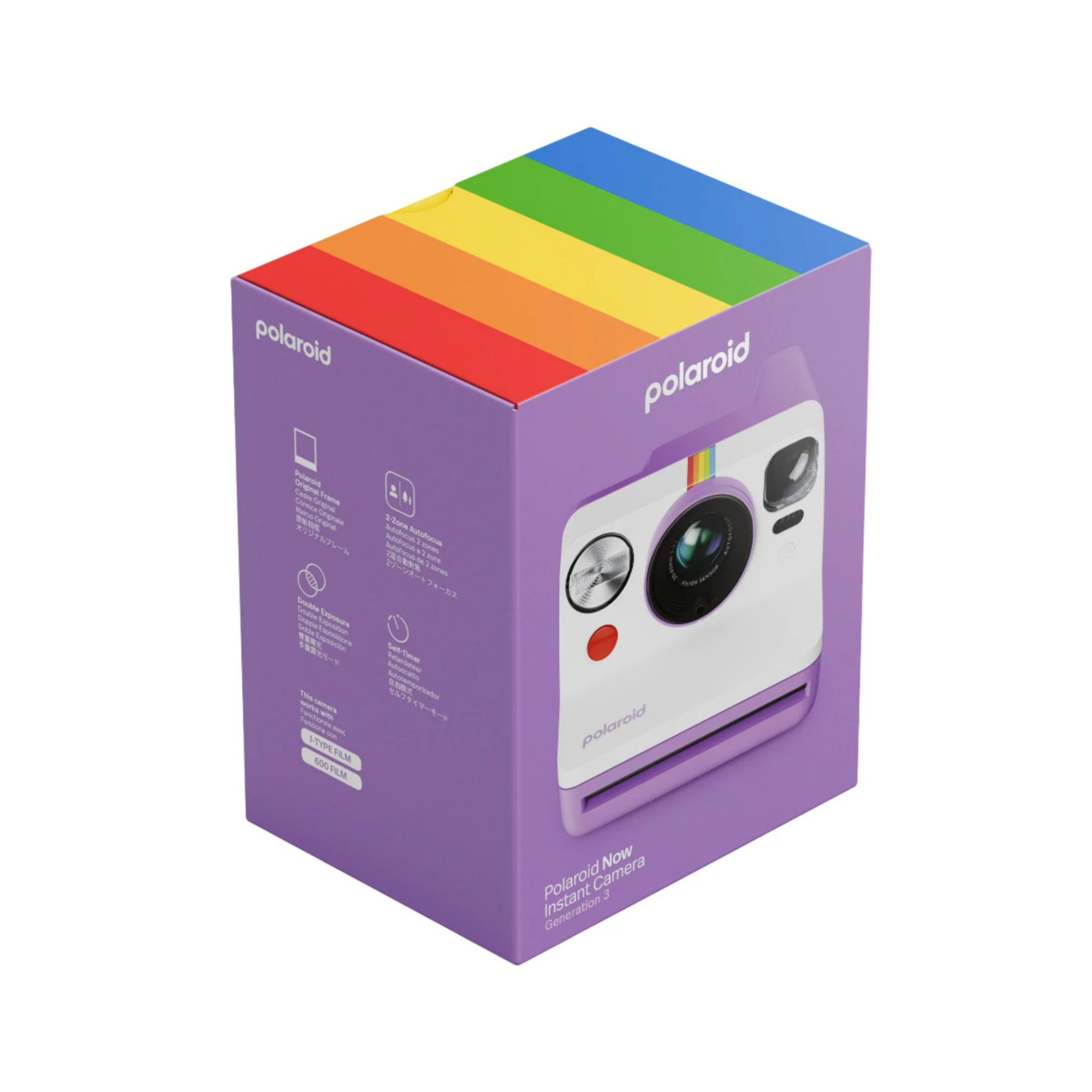 Polaroid Now Generation 3 Purple Analog Instant Camera with Tripod Mount Bundle - Image 5