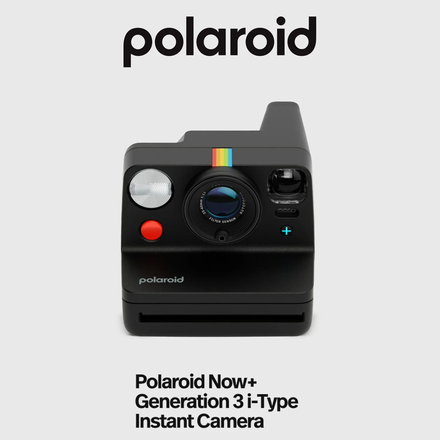 Polaroid Now Plus Generation 3 Instant Camera with Two-Lens AF System (Black) and Film Kit Bundle - Image 2
