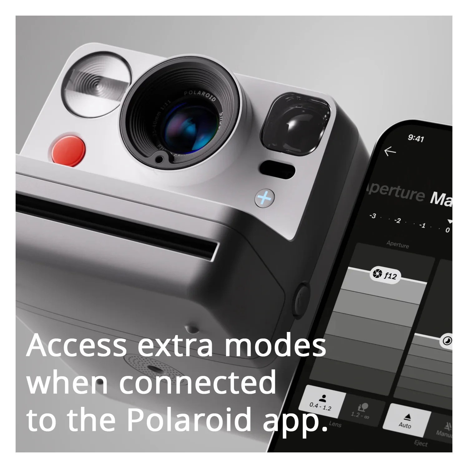 Polaroid Now Plus Generation 3 Instant Camera with Two-Lens AF System (White) and Film Kit Bundle - Image 6