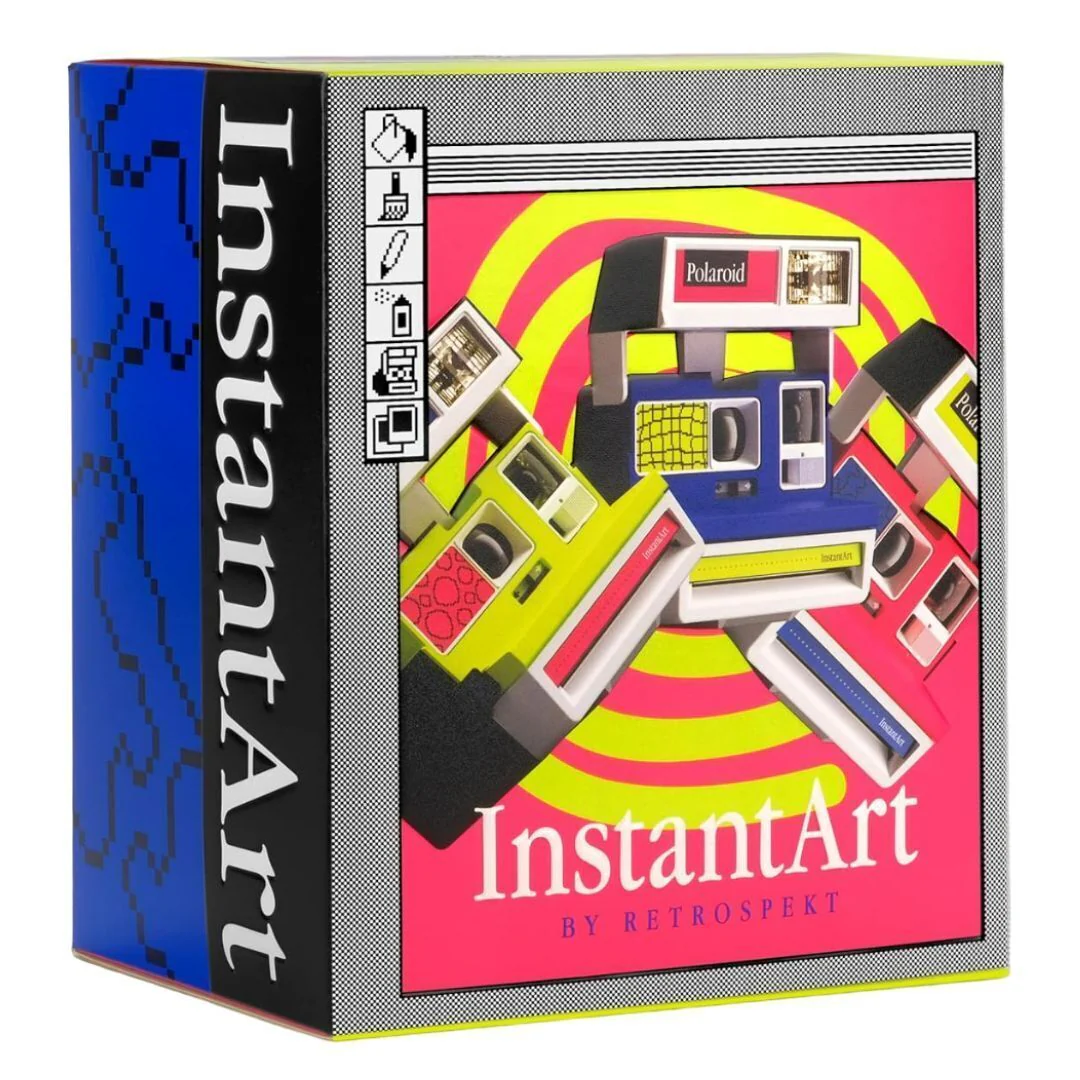 Polaroid Originals 600 InstantArt Blotches Instant Film Format Camera (Yellow-Pink-Blue) - Image 6