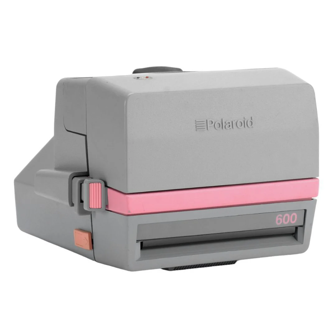 Polaroid 600 Cool Cam Pink 110mm Lens Vintage Instant Film Camera with Fixed Focus (Pink and Gray) - Image 2