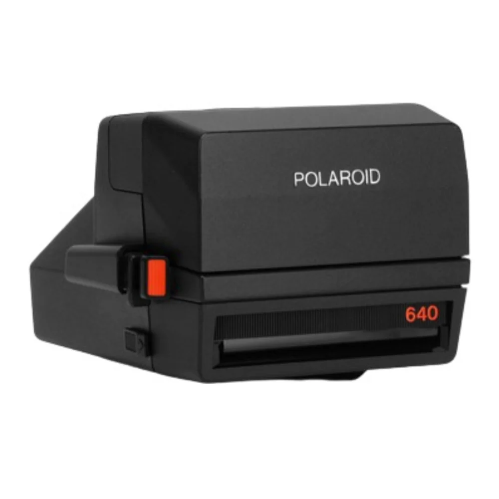 Polaroid 600 Model 640 Instant Film Camera (Black) with 8 Instant Photographs - Image 2