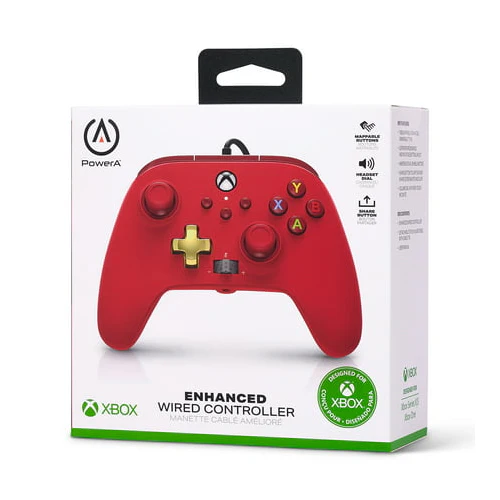 PowerA Enhanced Wired Controller for Xbox (Red) - Image 11