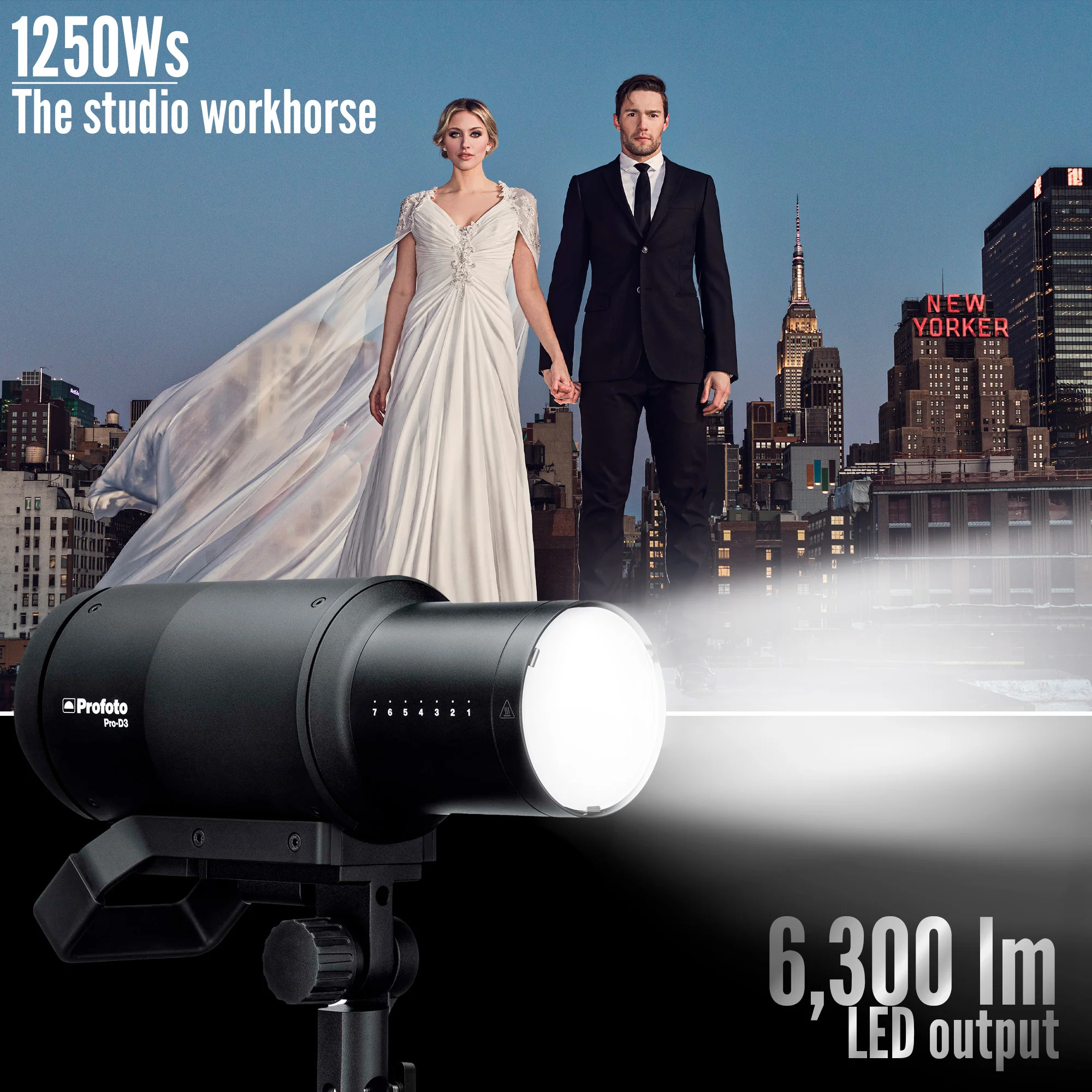 Profoto Pro-D3 Industrial-Grade Monolight with Fast Recycling Time and Three Flash Modes (1250W) - Image 3