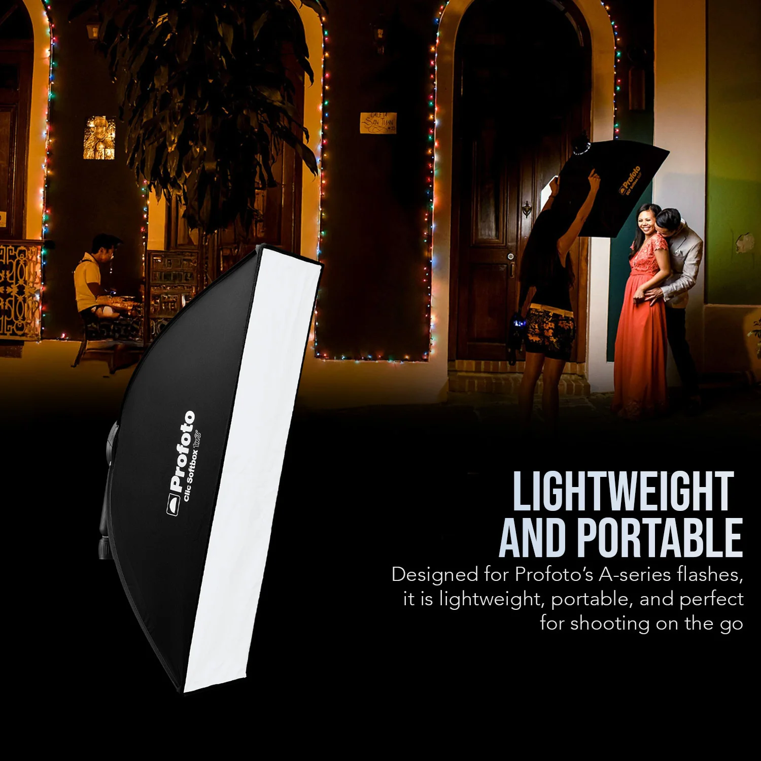 Profoto Clic 1x3-Feet Lightweight Portable Softbox with Integrated Handle and Clic Softgrid Bundle - Image 3