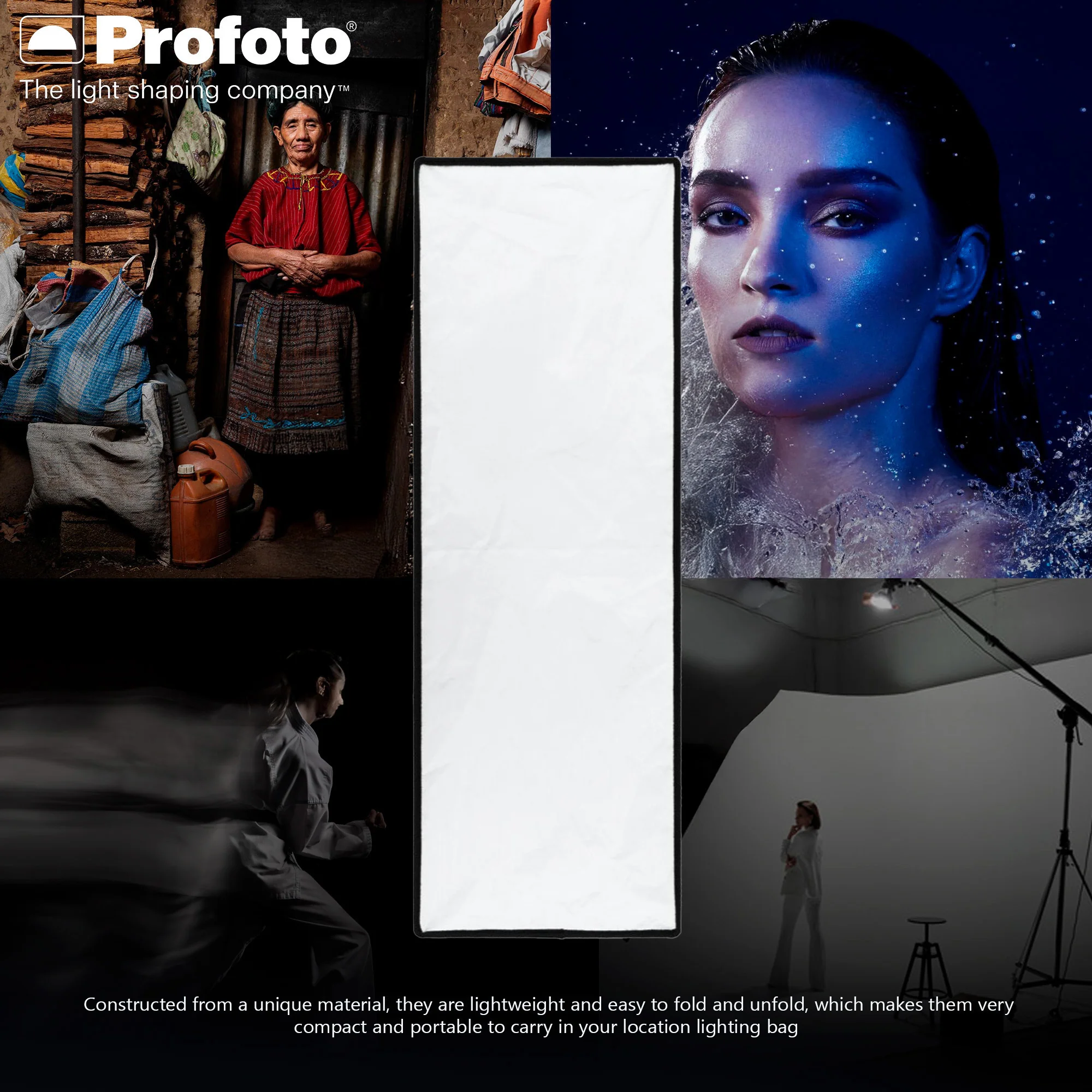 Profoto Clic 1x3-Feet Lightweight Portable Softbox with Integrated Handle and Clic Softgrid Bundle - Image 4