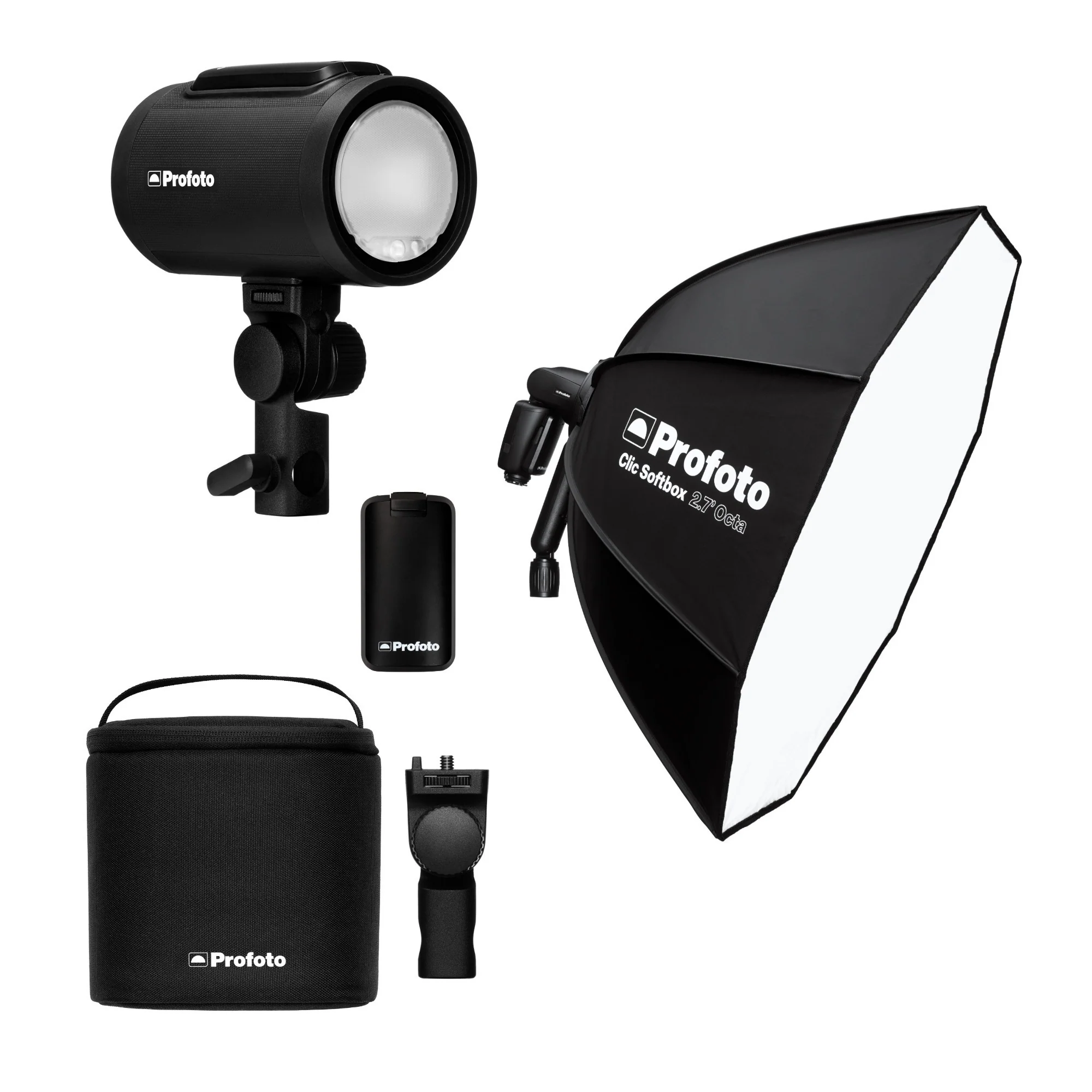 Profoto A2 Monolight with Clic Softbox 2.7-Feet Octa and A-Series Mk II Li-Ion Battery Bundle