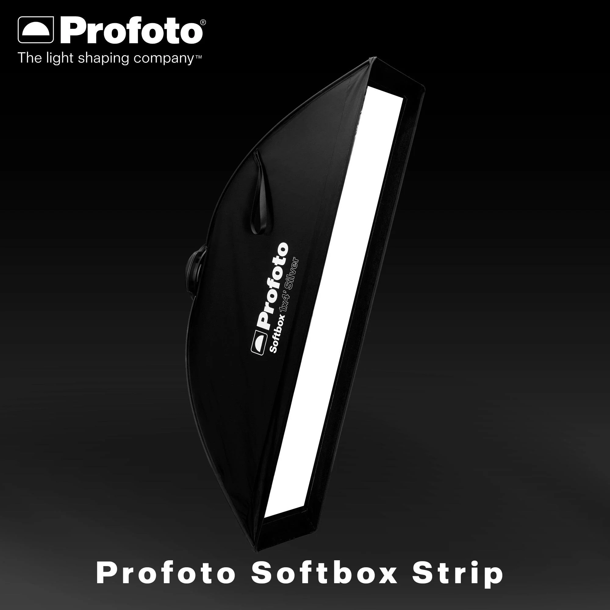 Profoto 1 x 4-Feet Softbox Strip with All-In-One Mount for Edge or Rim Lighting (Silver) Bundle - Image 2