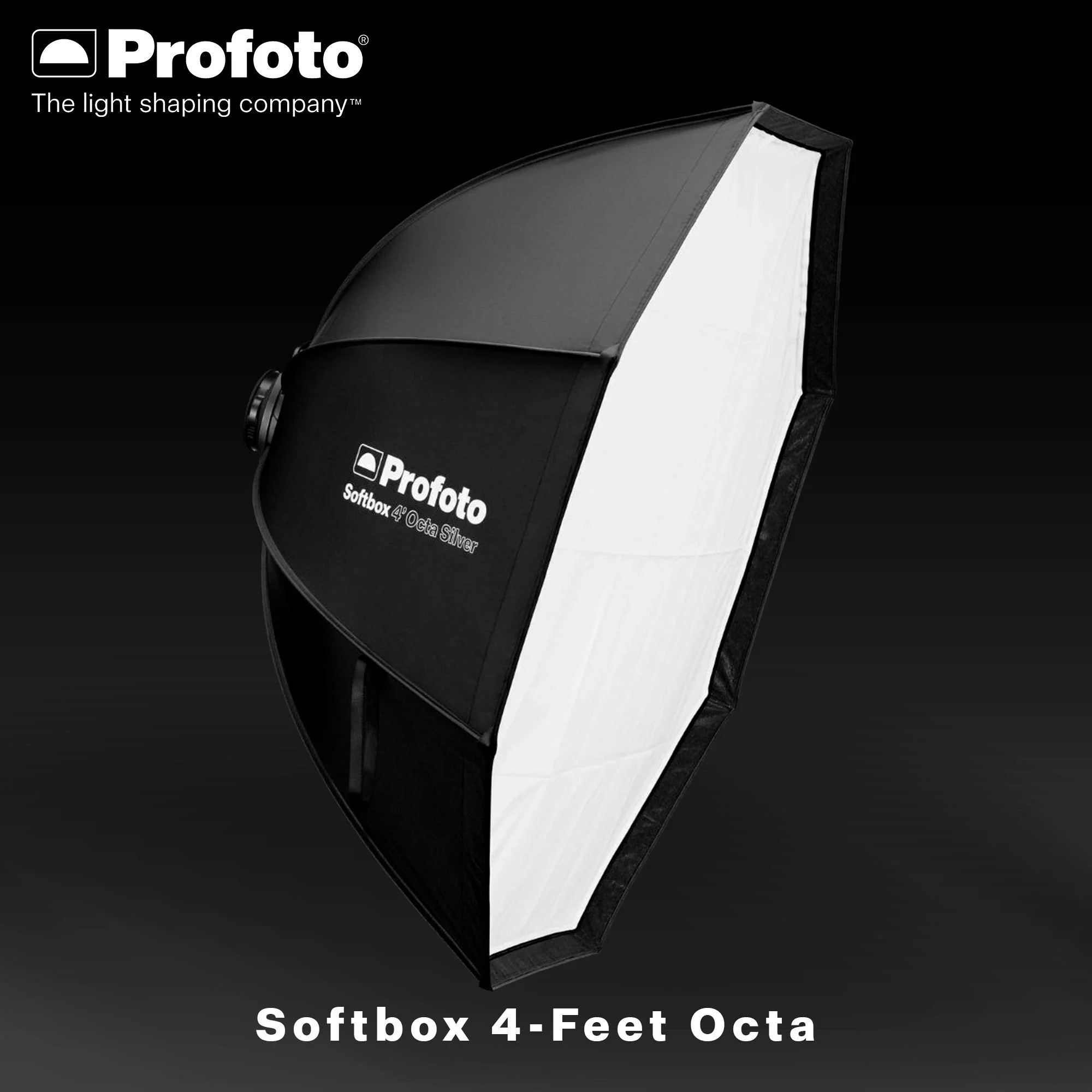 Profoto Softbox 4-Feet Octa with 1 F-Stop Diffuser (Silver) with Softgrid 4-Feet Octa Bundle - Image 2