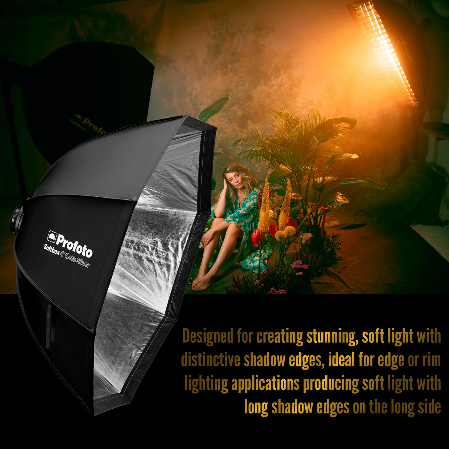 Profoto Softbox 4-Feet Octa with 1 F-Stop Diffuser (Silver) with Softgrid 4-Feet Octa Bundle - Image 3