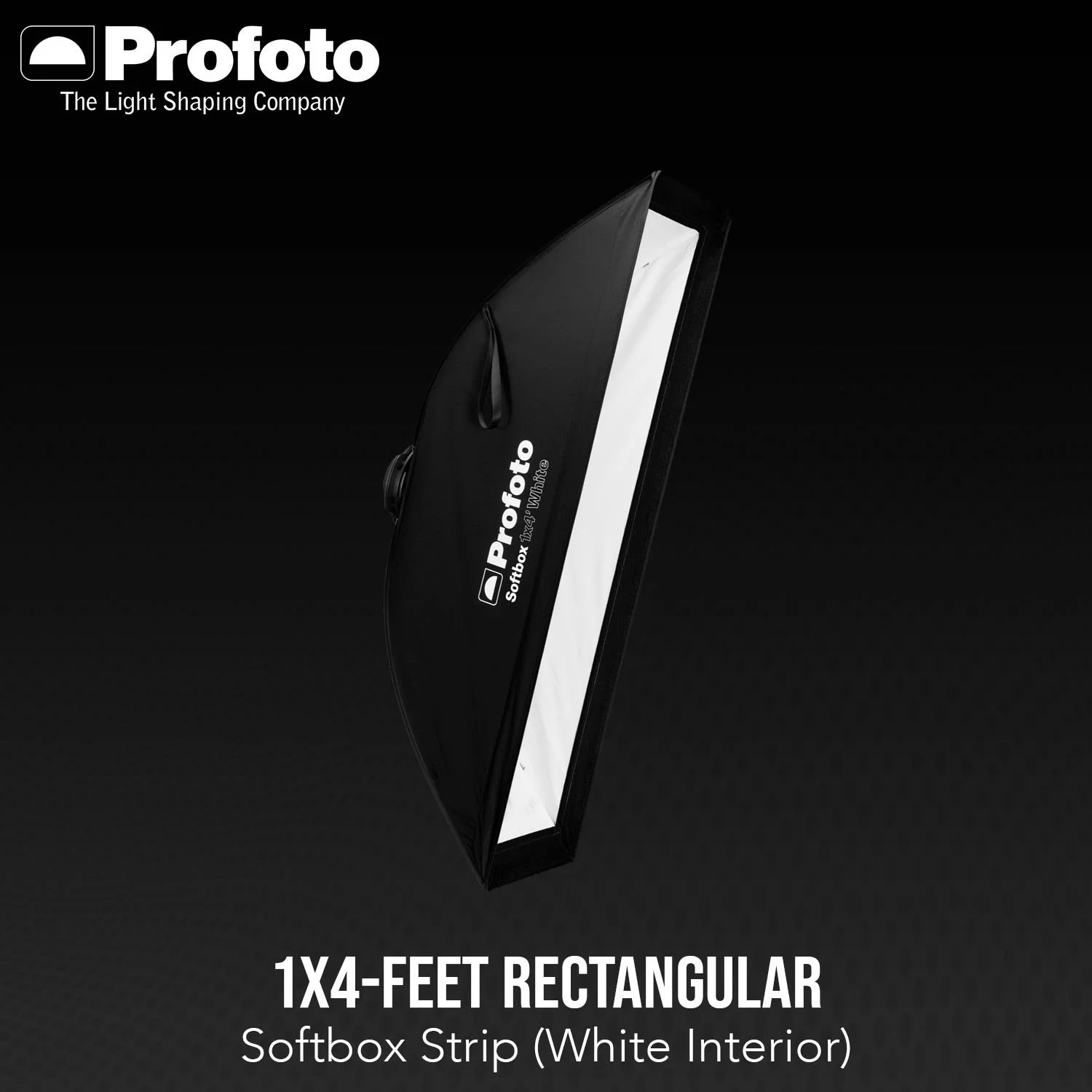 Profoto 1x4-Feet Rectangular Softbox Strip (White Interior) and 1 x 4-Feet Softgrid Bundle - Image 2
