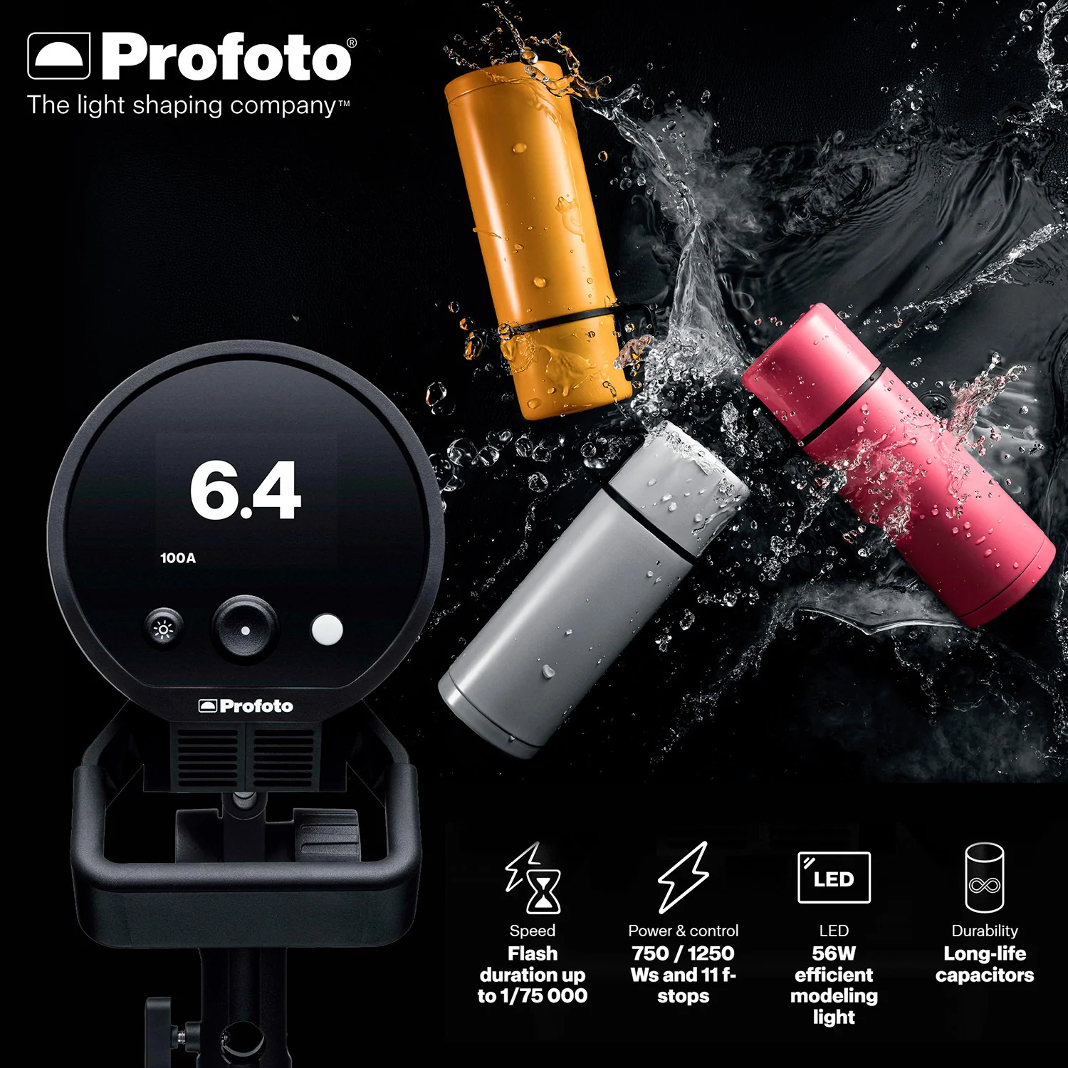 Profoto Pro-D3 750W Industrial-Grade Monolight with Profoto Softbox 3-Feet Octa (Silver) Bundle - Image 5