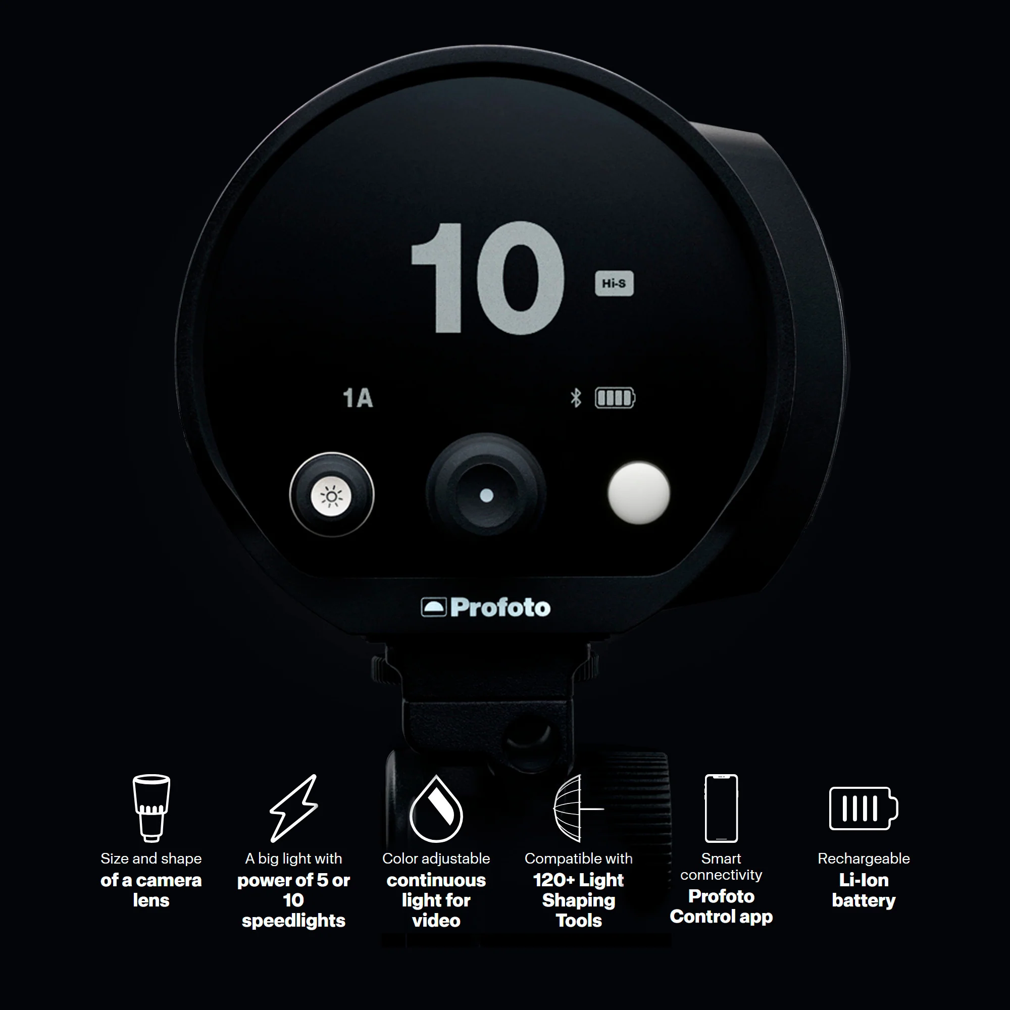 Profoto B10X Off-Camera Flash and Continuous Light with Softbox Octa and Li-Ion Battery Bundle - Image 4