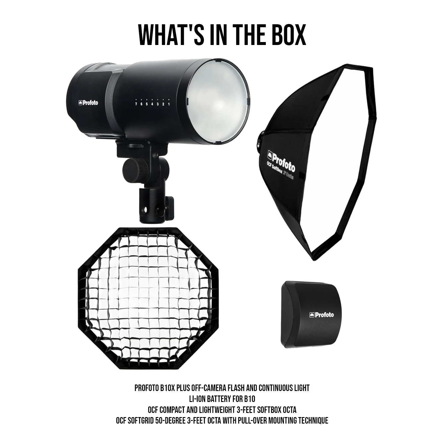 Profoto B10X Plus Off-Camera Flash and Continuous Light with Li-Ion Battery for B10 Bundle - Image 7