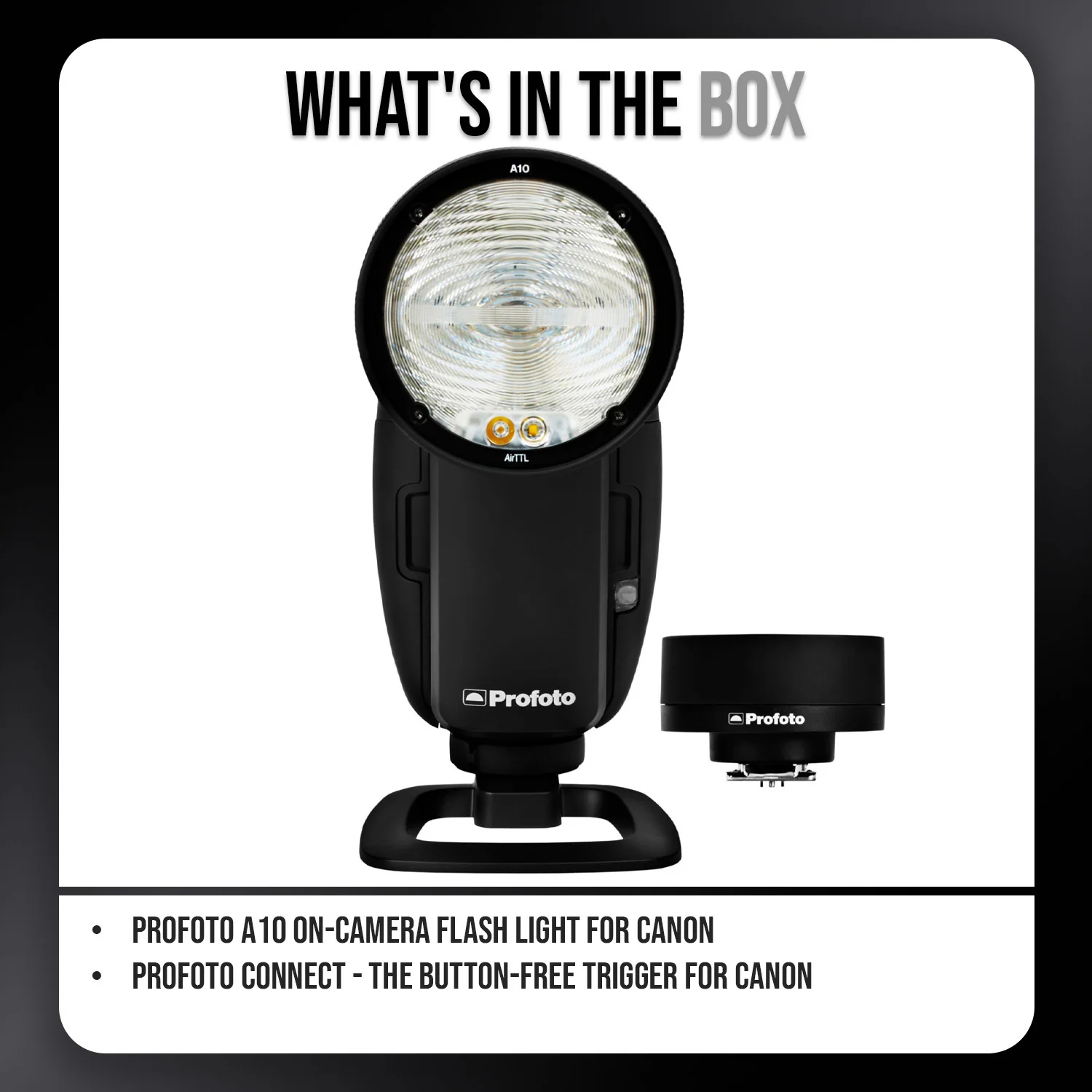 Profoto A10 On-Camera Flash Light for Canon with Connect-Button-Free Trigger for Canon Bundle - Image 7