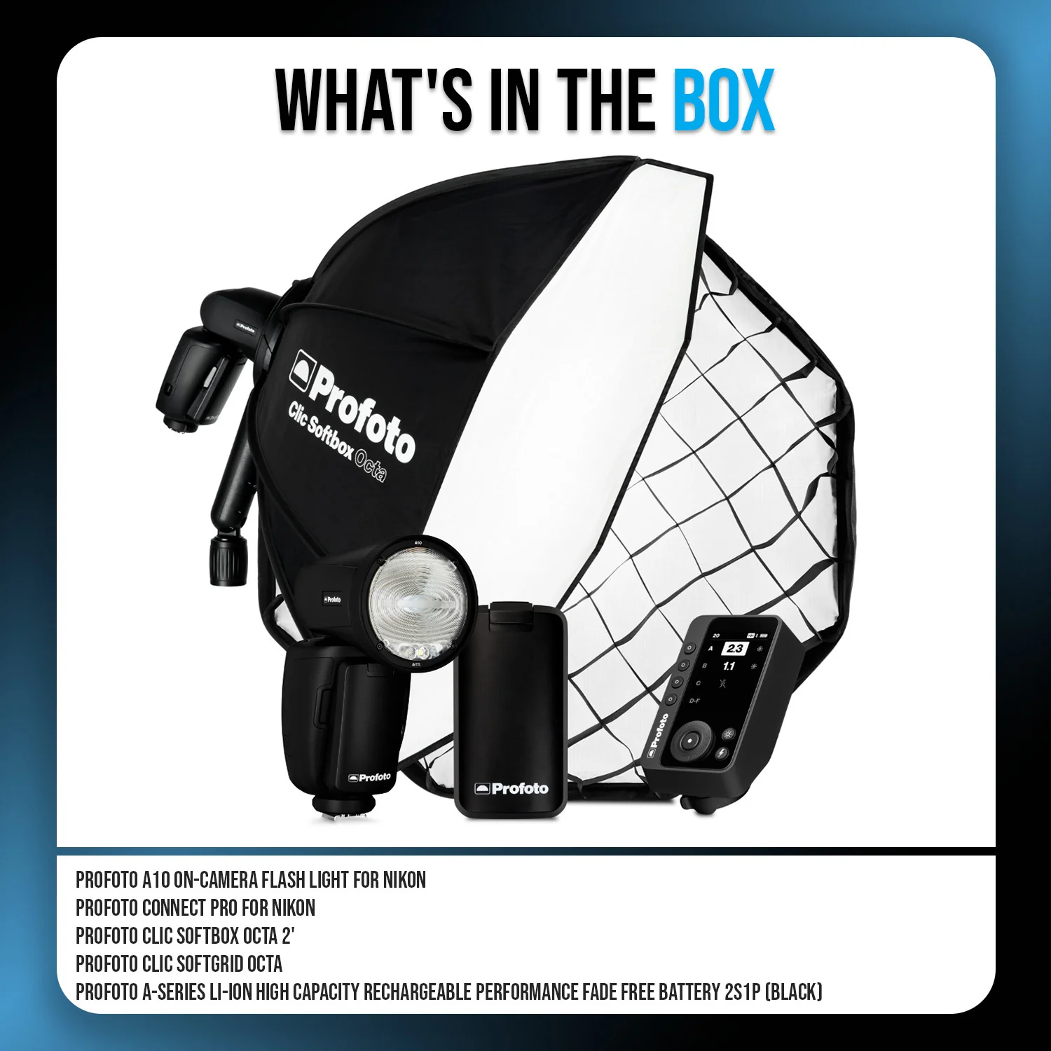 Profoto A10 On-Camera Flash Light for Nikon Bundle with Accessories - Image 7