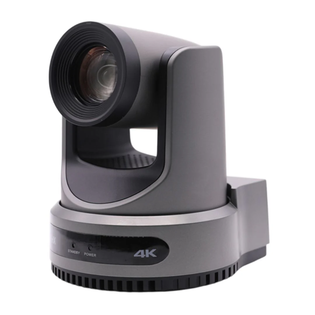 PTZOptics Move 4K PTZ Camera with NDI HX3, 12X Optical Zoom Range, and In-Built Auto Tracking (Gray)