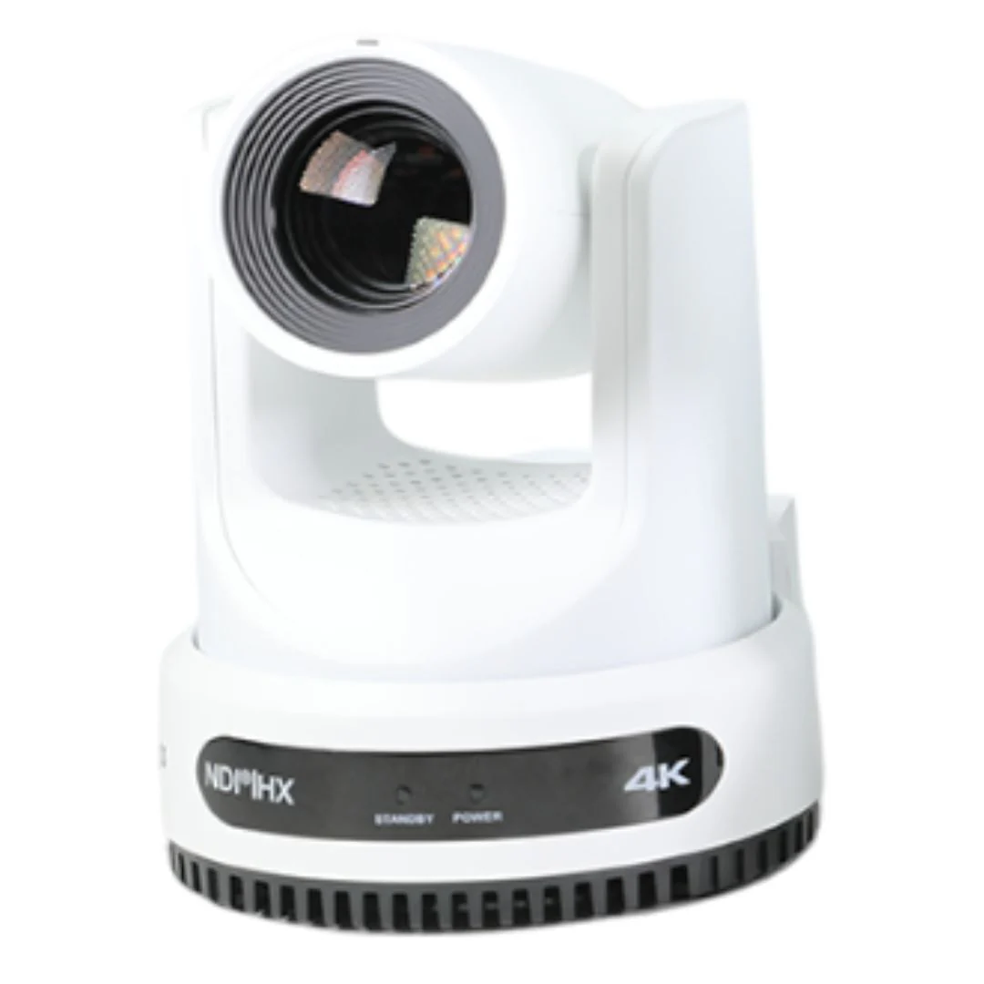 PTZOptics Move 4K PTZ Camera with NDI HX3, 12X Optical Zoom Range, and Auto Tracking (White)