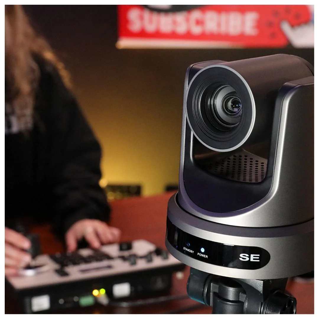 PTZOptics Move SE Camera with 12X Optical Zoom Range and Presenter-Lock Auto-Tracking (Gray) - Image 11