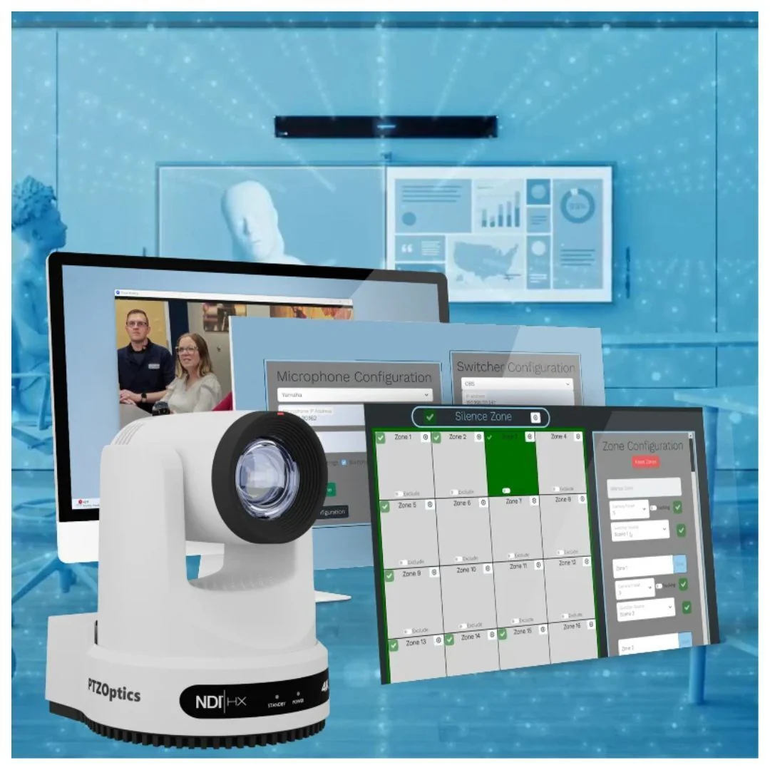 PTZOptics Move SE Camera with 12X Optical Zoom Range and Presenter-Lock Auto-Tracking (White) - Image 5
