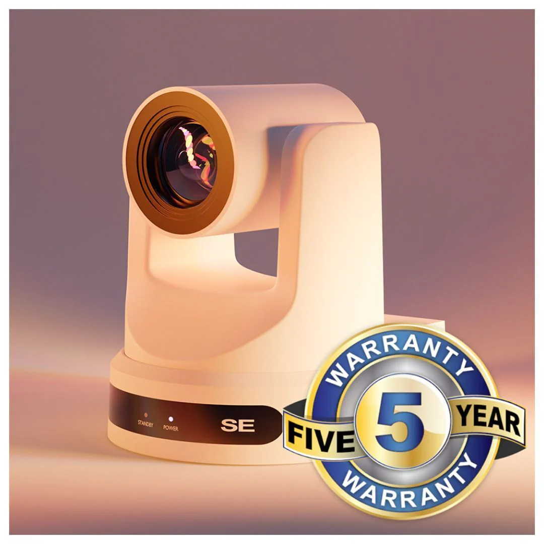 PTZOptics Move SE Camera with 12X Optical Zoom Range and Presenter-Lock Auto-Tracking (White) - Image 7