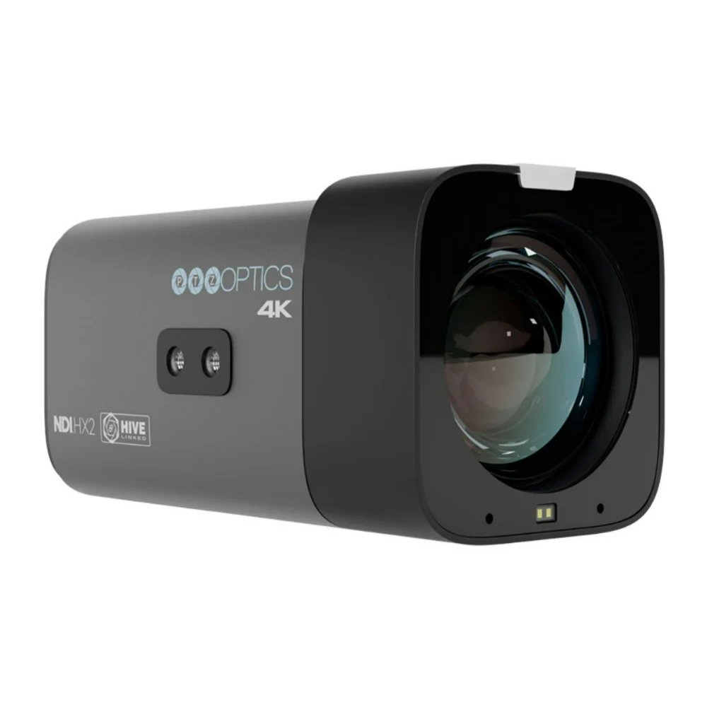 PTZOptics Studio 4K Camera with 12x Zoom, NDI HX2 Connectivity, and 16x Digital Zoom (Gray) - Image 2