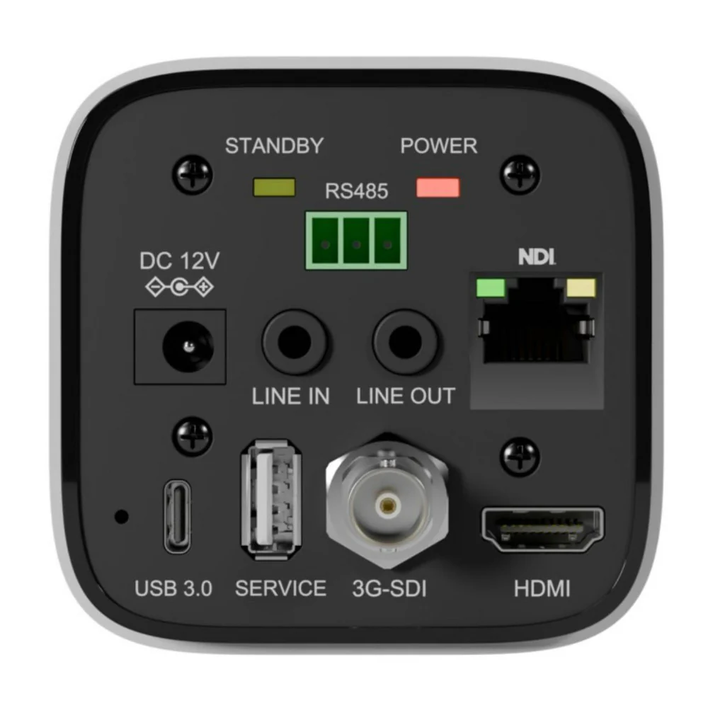 PTZOptics Studio 4K Camera with 12x Zoom, NDI HX2 Connectivity, and 16x Digital Zoom (White) - Image 5