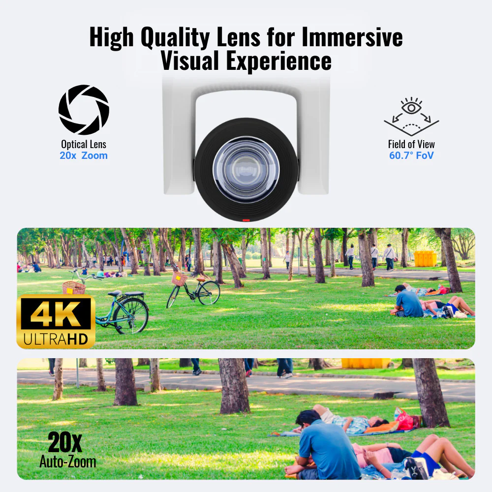 PTZOptics Move SE 20x 1080p Full HD Advanced PTZ Pan Tilt Zoom Camera (2-Pack) with Joystick Bundle - Image 7