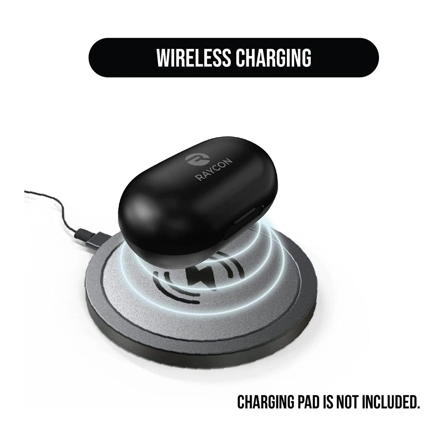 Raycon The Everyday Bluetooth Splash Resistant Wireless Earbuds (Carbon Black) - Image 6