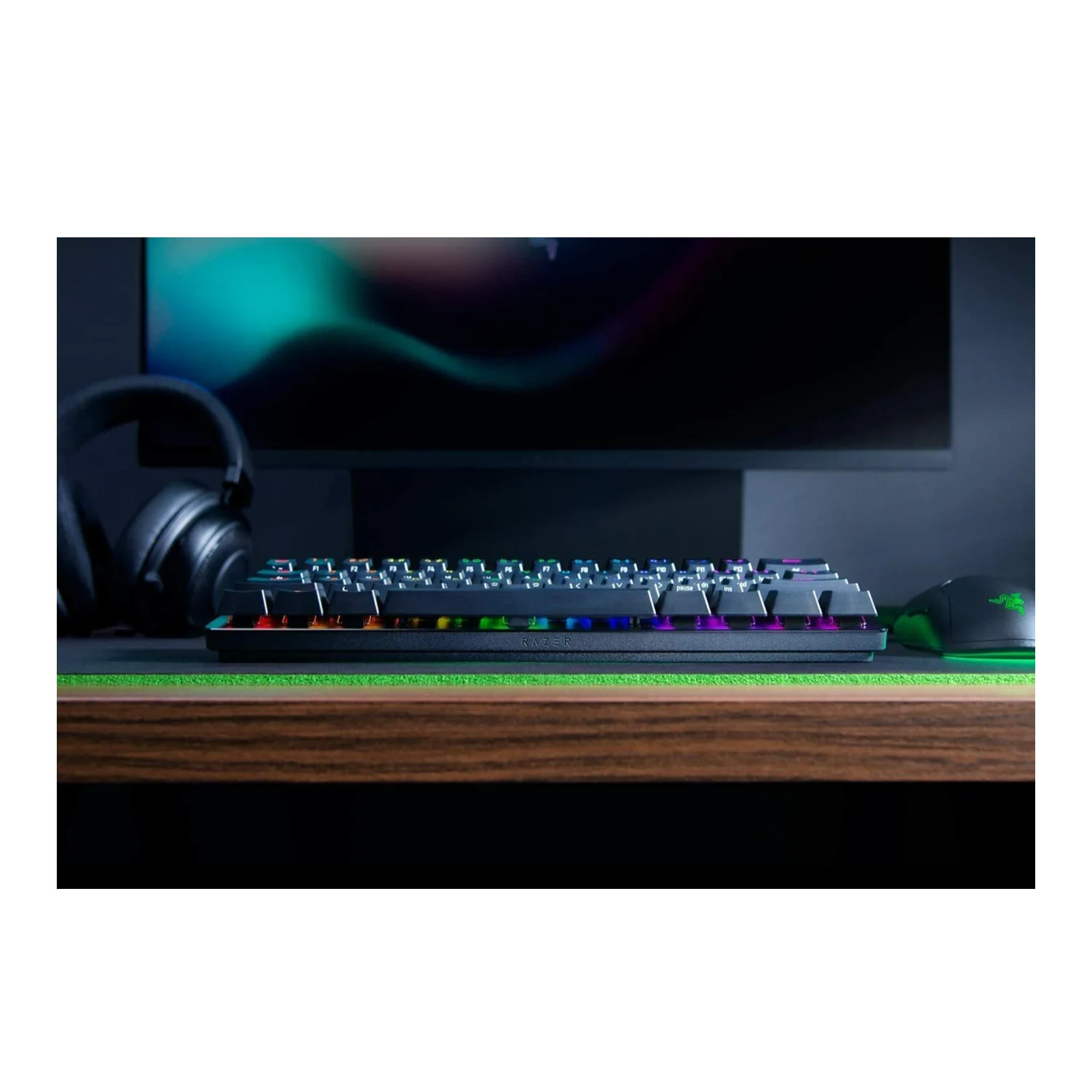 Razer Huntsman Mini Optical Gaming Keyboard, Clicky Switches, RGB Chroma Backlighting (Certified Refurbished) - Image 3