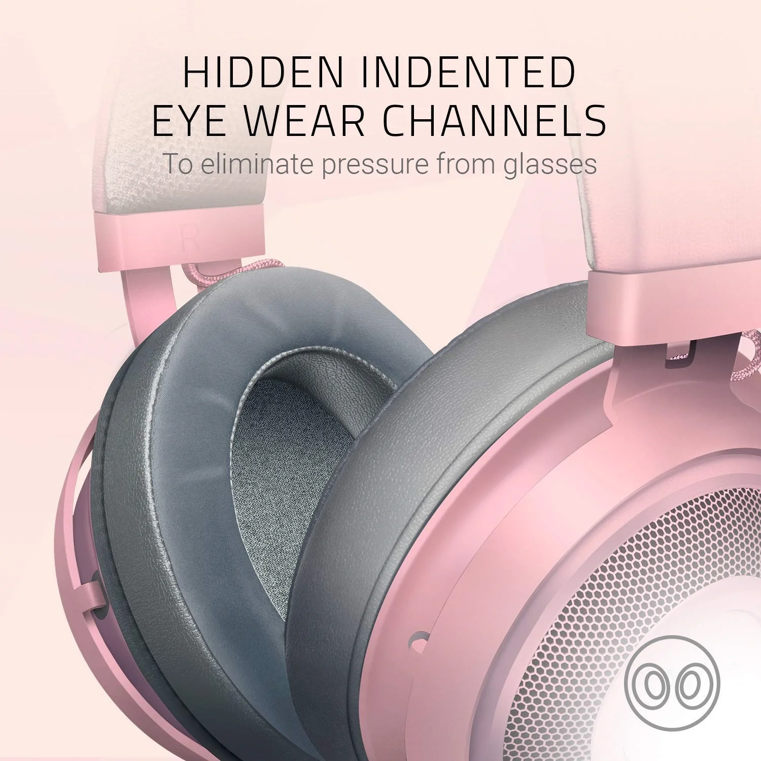 Razer Kraken Quartz Edition Wired Stereo Gaming Headset, Quartz Pink (Certified Refurbished) - Image 5