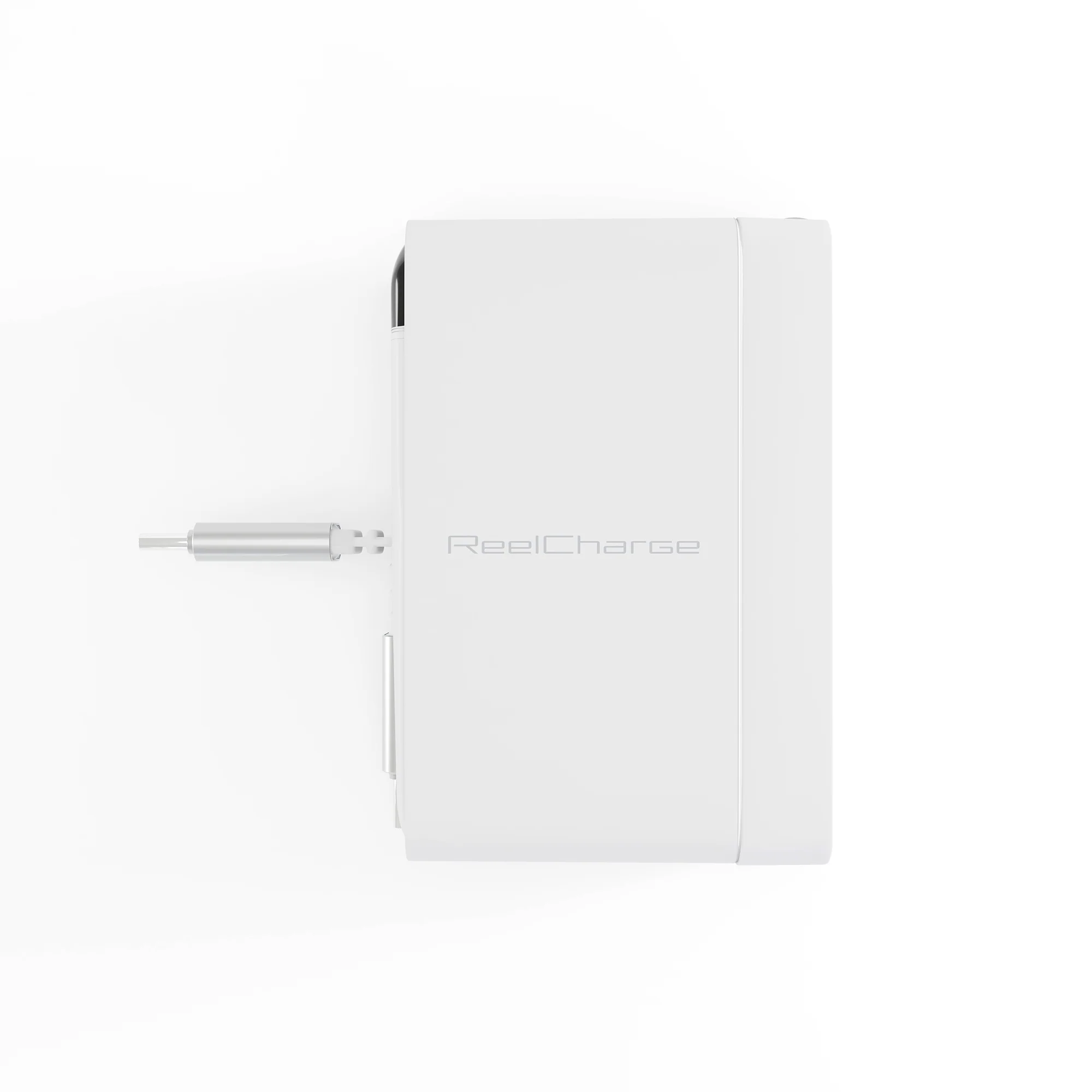 ReelCharge 70W Wall Charger with Retractable USB-C (White) - Image 4