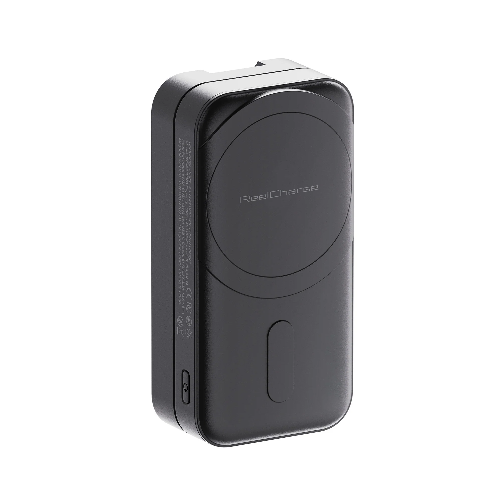 ReelCharge 5,000 mAh 65W Power Bank Fusion 5K (Black) - Image 2
