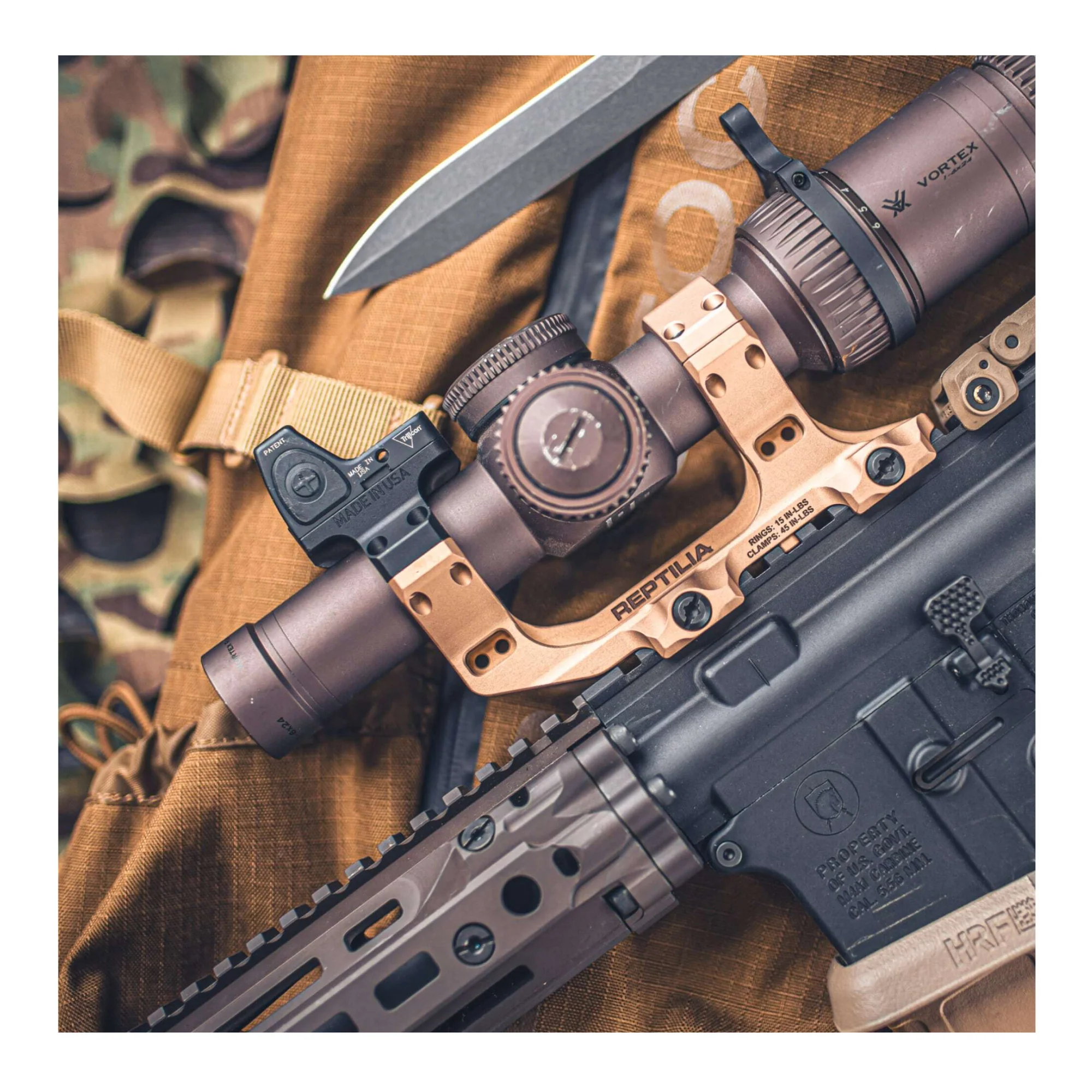 Reptilia ROF-90, MIL-STD for Geissele 30mm and AUS Mount (Black Anodized) - Image 4