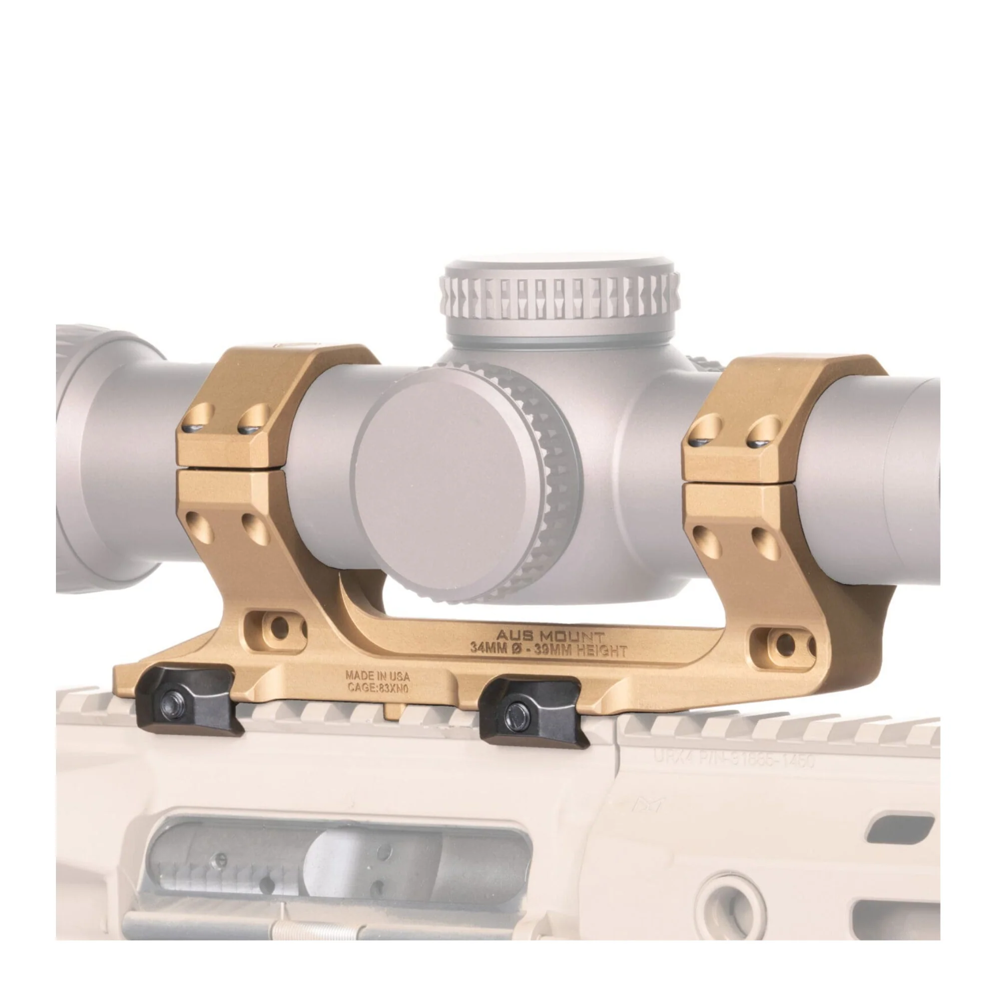 Reptilia AUS 34mm Scope Mount with ROF-90 for ACRO and Bubble Level Bundle (FDE) - Image 2