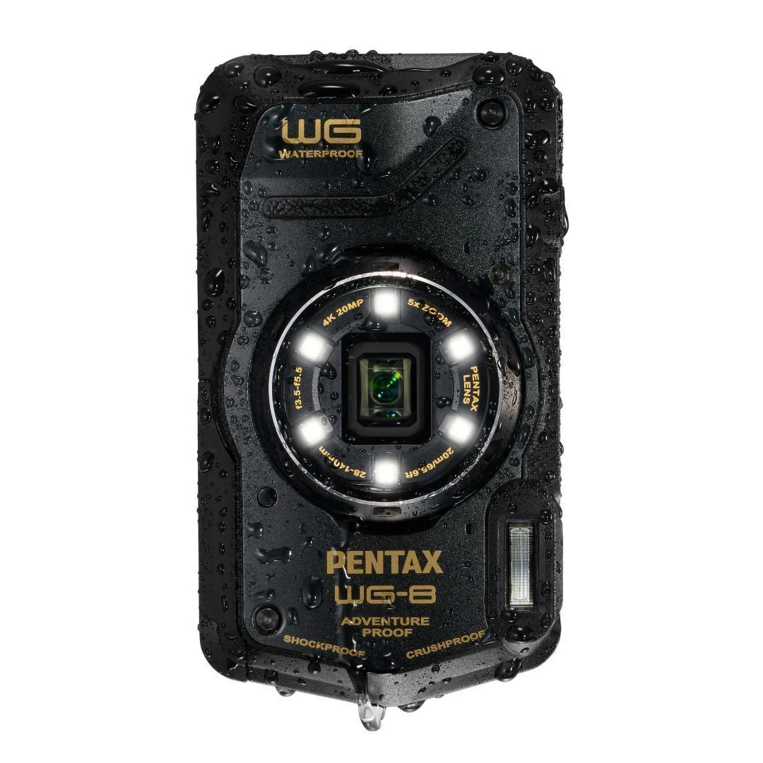 Pentax WG-8 All-Weather Camera with Heavy-Duty Construction and 5x Optical Zoom Lens (Black) - Image 5
