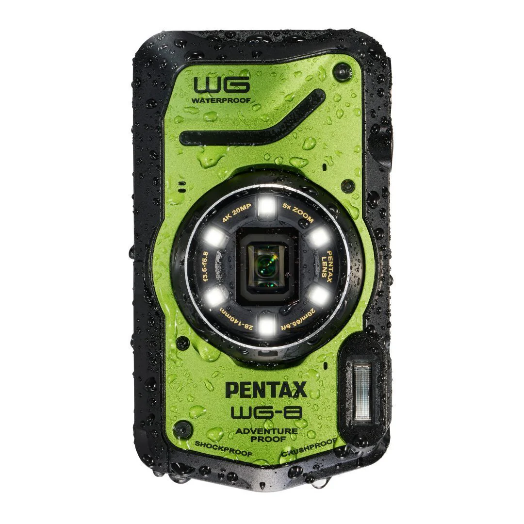 Pentax WG-8 All-Weather Camera with Heavy-Duty Construction and 5x Optical Zoom Lens (Green) - Image 6
