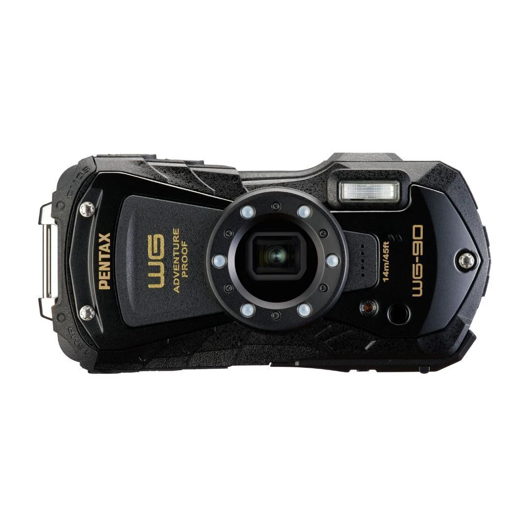 PENTAX WG-90 Compact Camera (Black) with Accessory Cleaning Kit Bag and 64GB Memory Card - Image 2