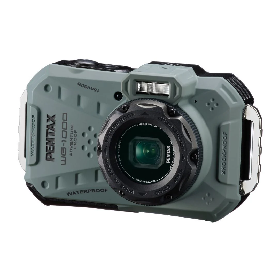 Pentax WG-1000 All-Weather Compact Camera with 4x Optical Zoom and 20 Color Modes (Olive) - Image 2