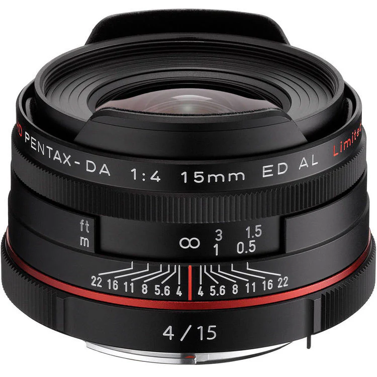 Pentax smc DA 15mm f/4 ED AL Limited Edition Camera Lens (Black)