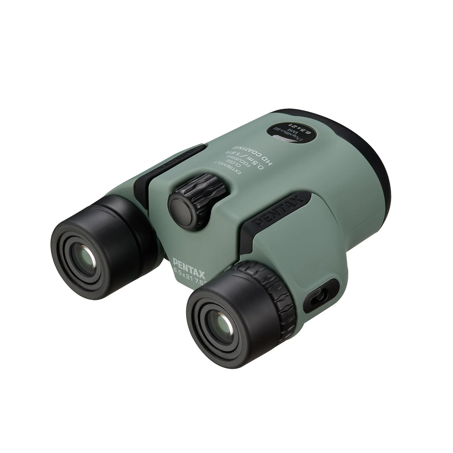 Pentax Papilio III 6.5x21 WR Binoculars with HD Coating 50cm Close Focus (Olive) - Image 2