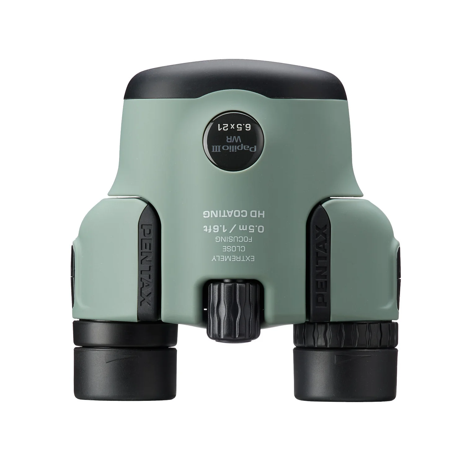 Pentax Papilio III 6.5x21 WR Binoculars with HD Coating 50cm Close Focus (Olive) - Image 3