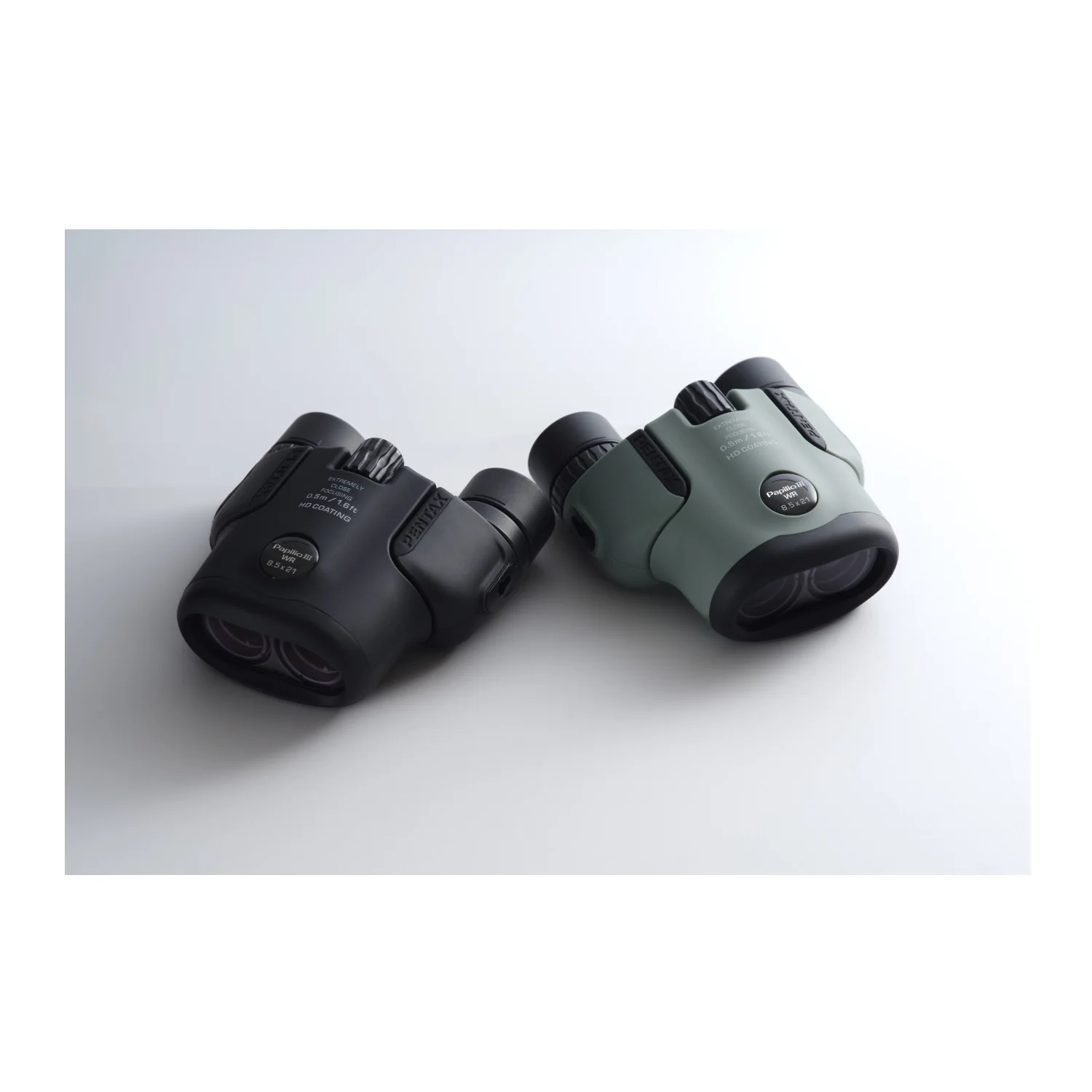 Pentax Papilio III 6.5x21 WR Binoculars with HD Coating 50cm Close Focus (Olive) - Image 6