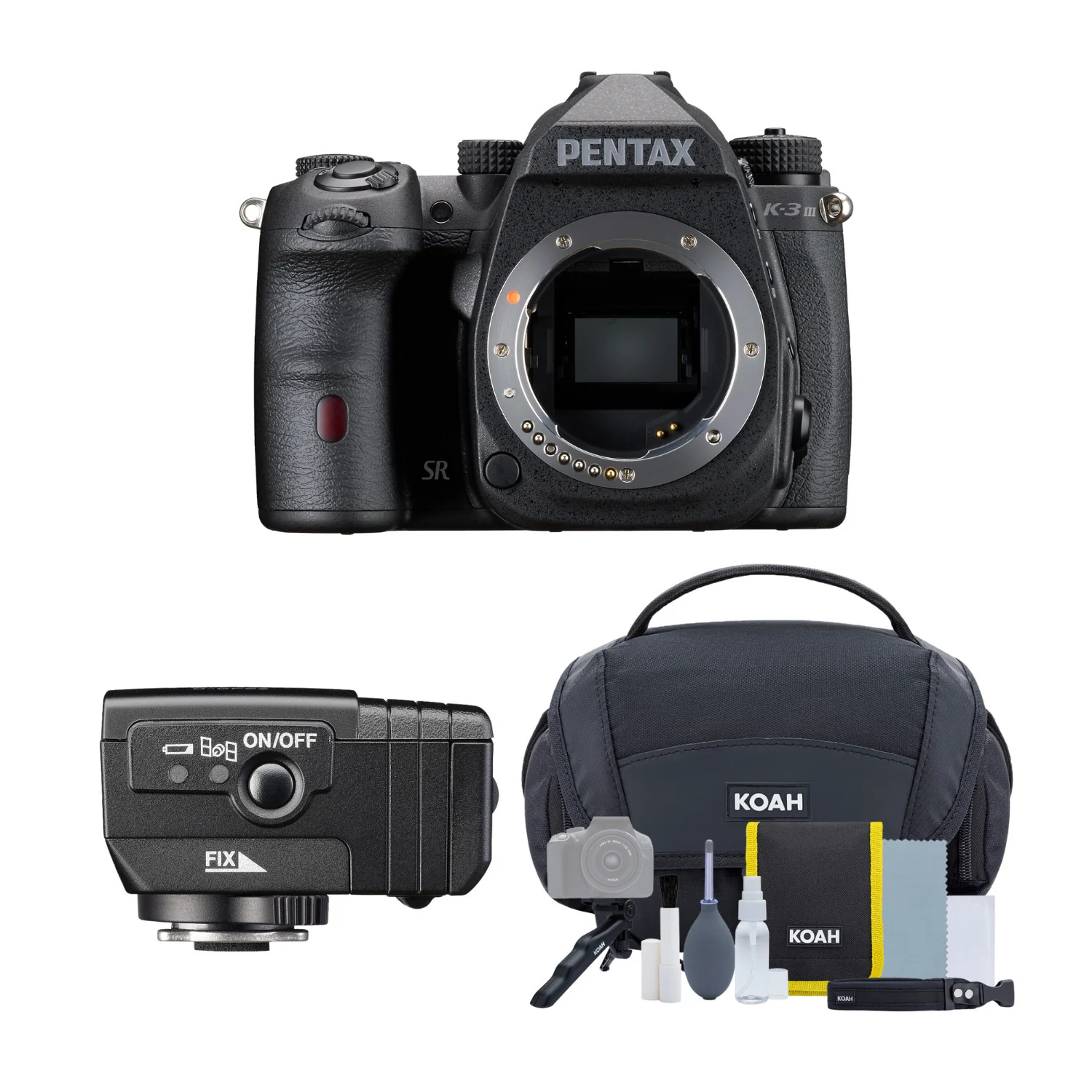 Pentax K-3 Mark III Monochrome Camera Body (Black) with Pentax O-GPS2 GPS Unit Bundle