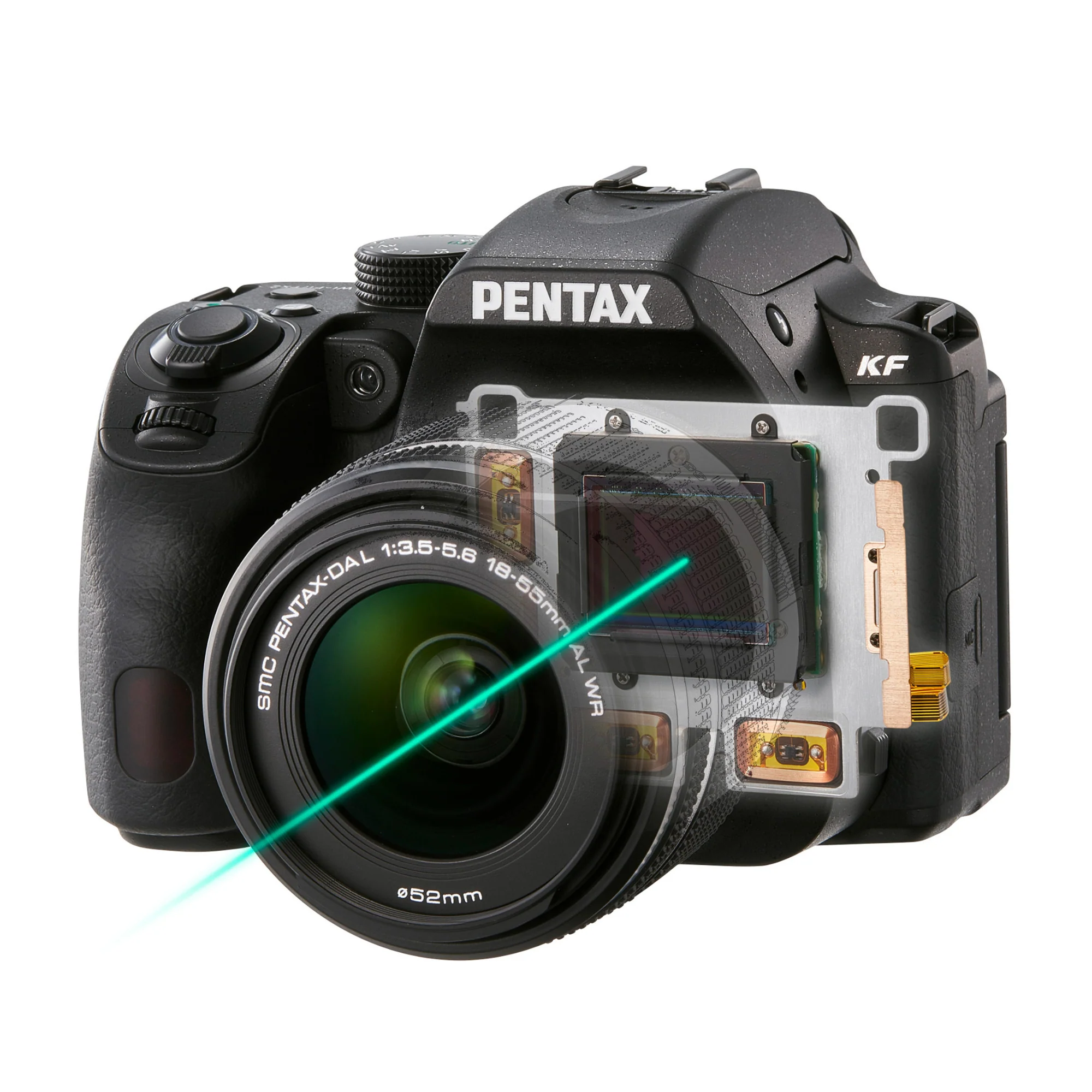 Pentax KF DSLR Camera (Black) and 18-55mm F3.5-5.6 AL WR Lens, Accessory Kit, Software, Memory Card - Image 11