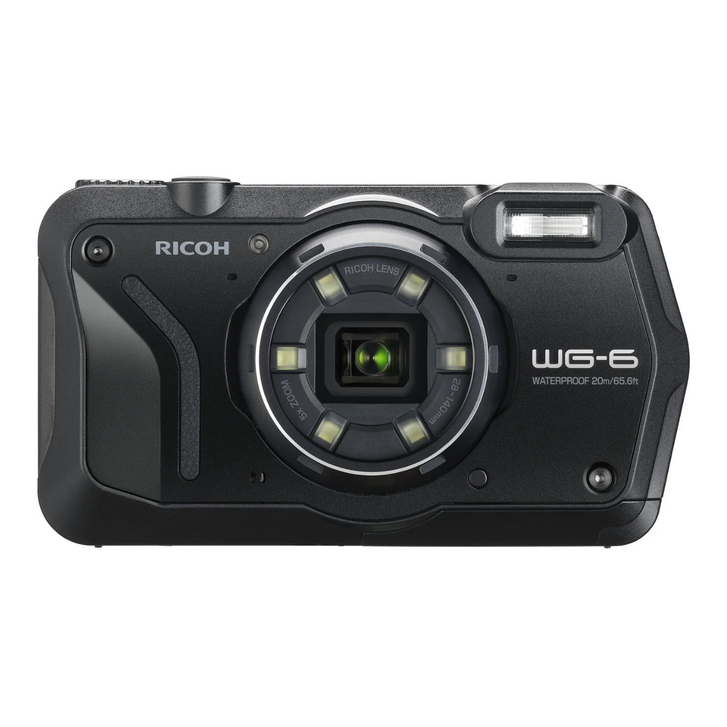 Ricoh WG-6 Digital Camera (Black) with Gadget Bag with Cleaning Kit and 64GB Memory Card - Image 2