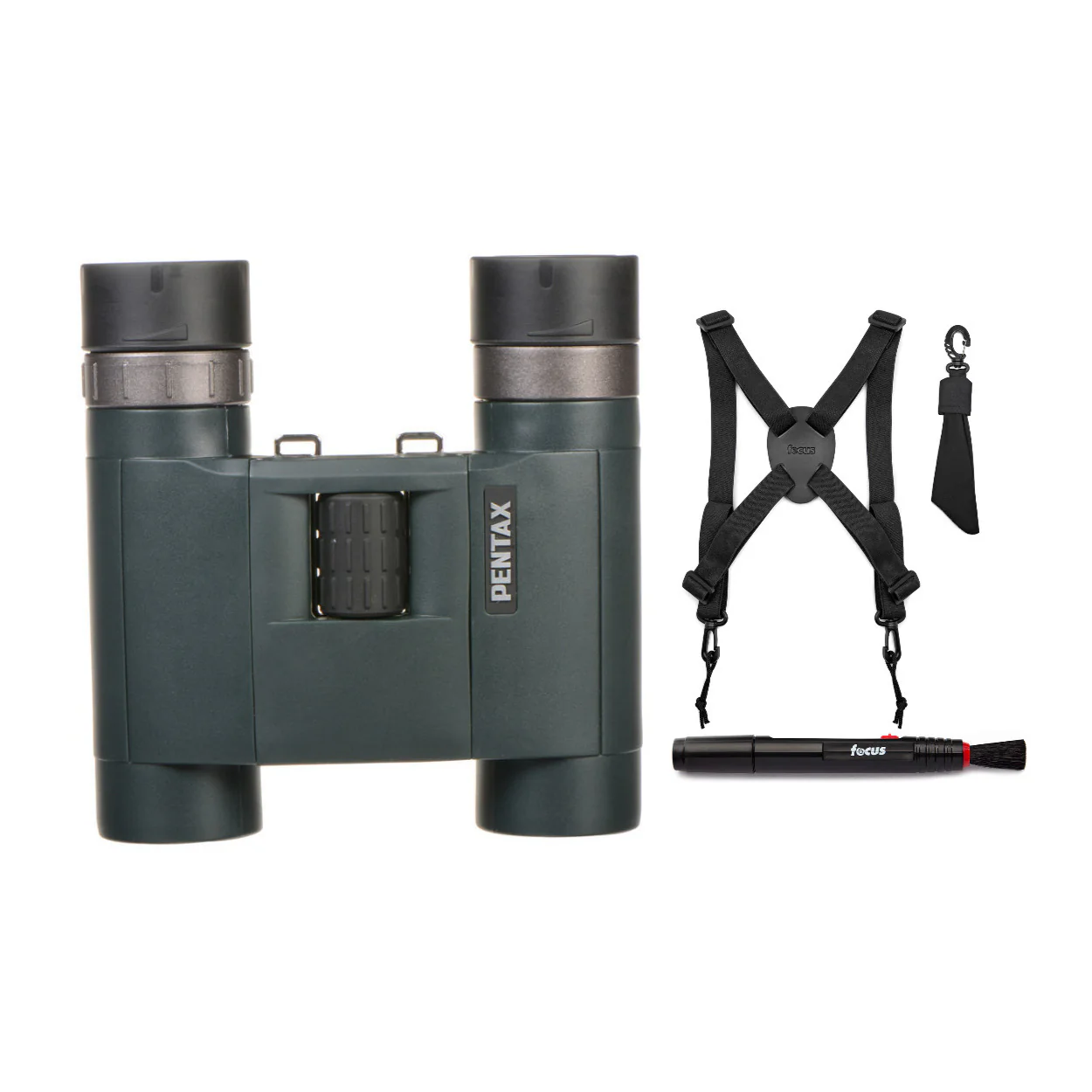 Pentax AD 8x25mm WP Binoculars with Binocular Harness and Lens Cleaning Pen - Image 2