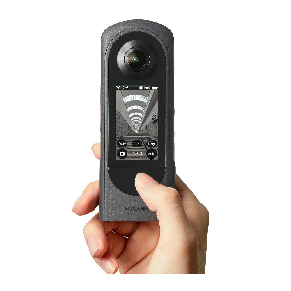 Ricoh THETA X 360-Degree Camera with 5 TB Portable Hard Drive, Gadget Bag with Accessory Kit - Image 11