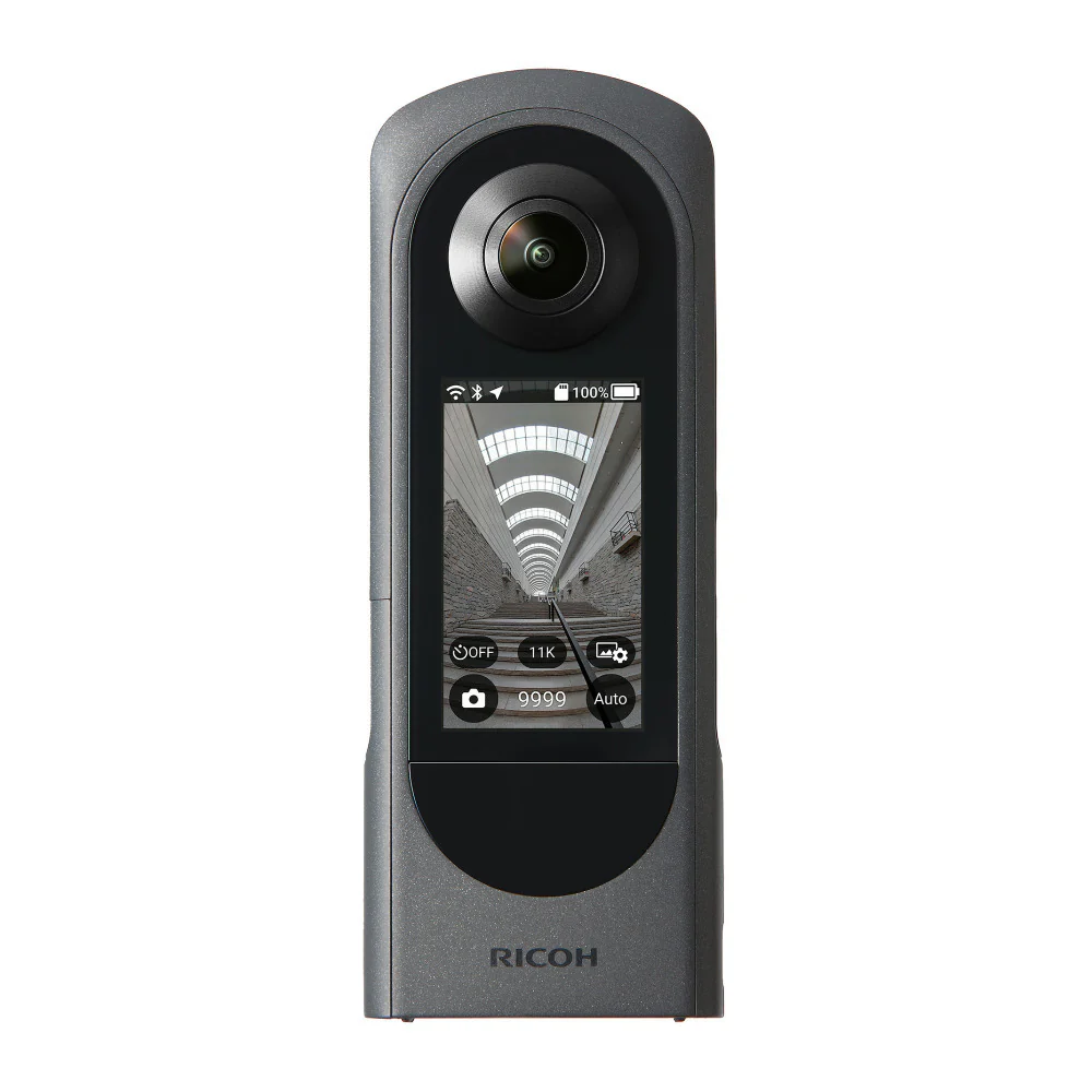 Ricoh THETA X 360-Degree Camera with 5 TB Portable Hard Drive, Gadget Bag with Accessory Kit - Image 2